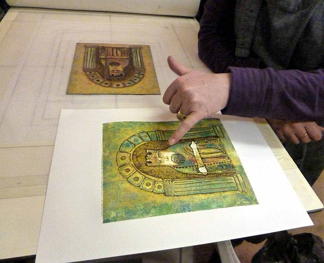 13. Examining the print
