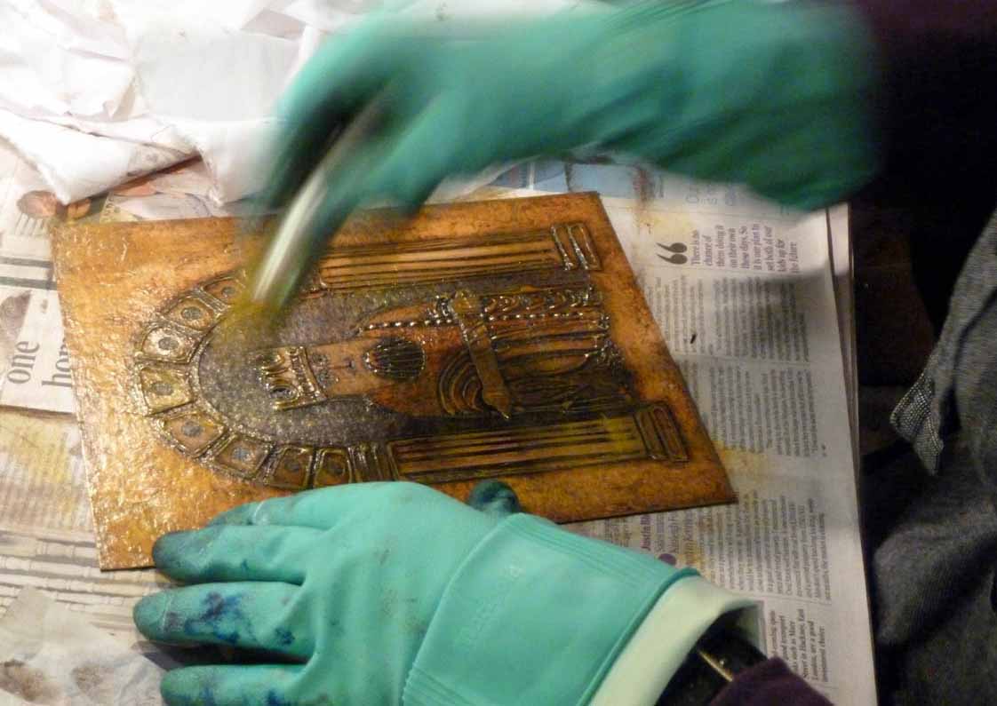 4. Adding 2nd colour with a brush